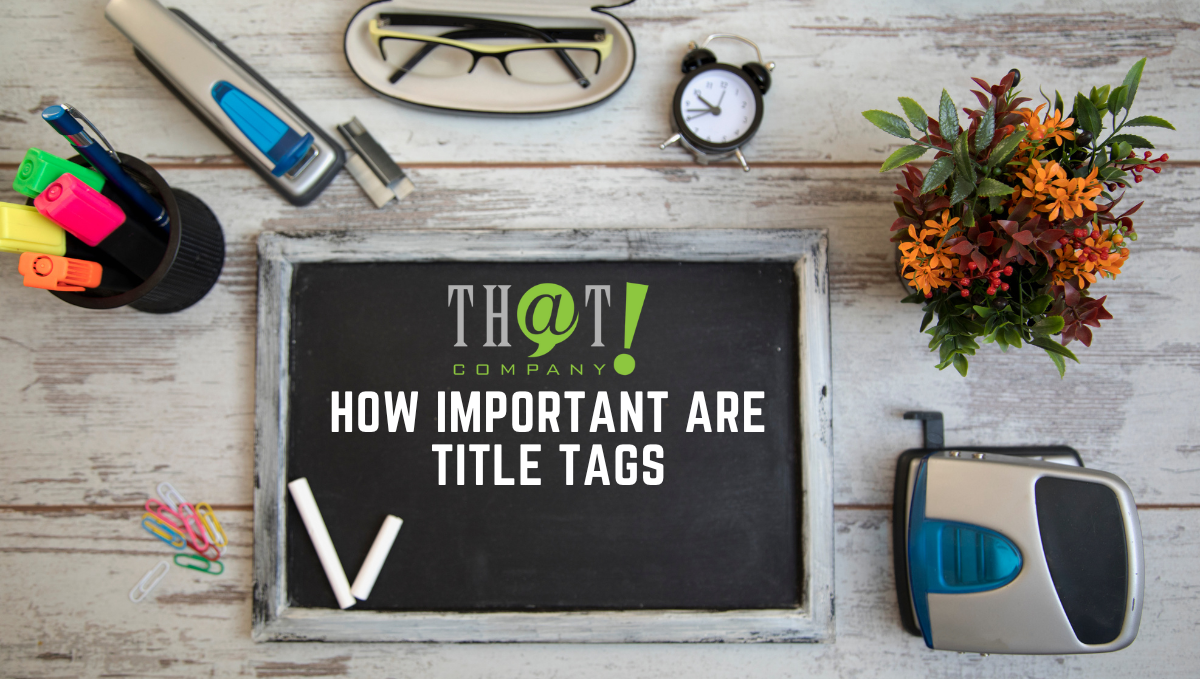 Title Tags | A Chalk Board AT Top Of The Office Table 