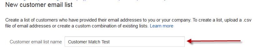 Google Adwords Customer Match
