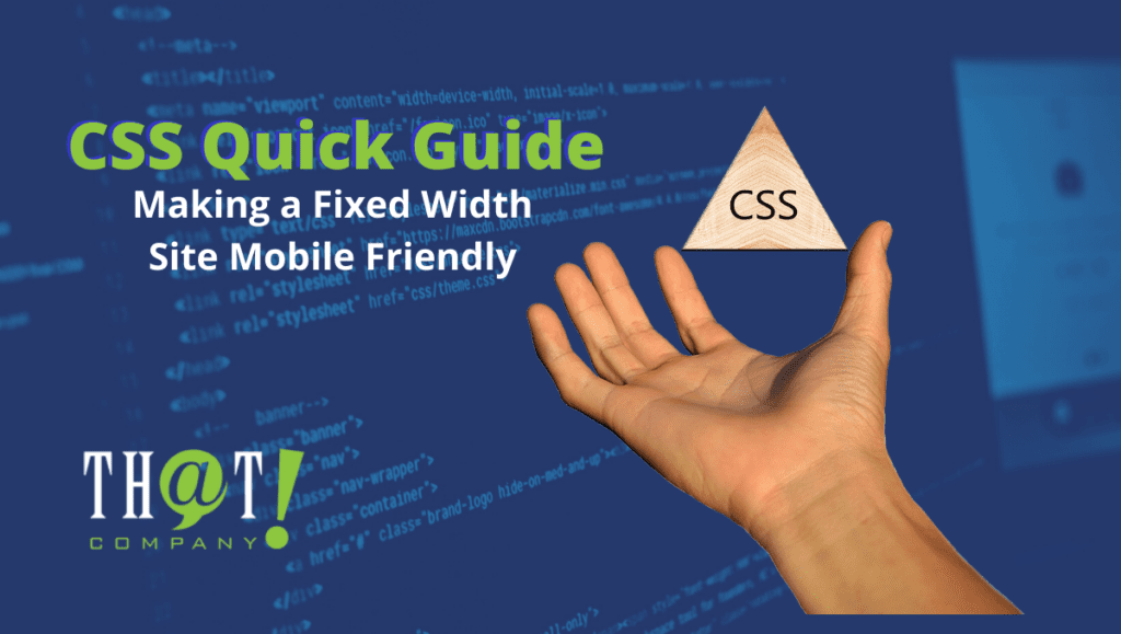 css making fixed width mobile friendly