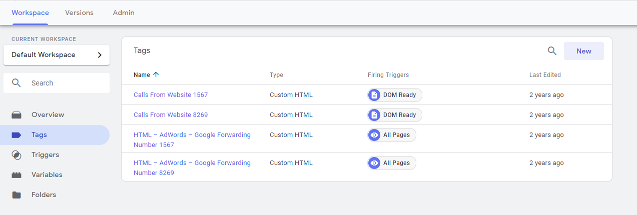 All GTM tags are controlled in one place