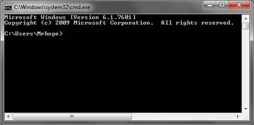 screenshot of linux command line settings