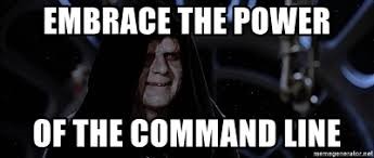 command line star wars meme