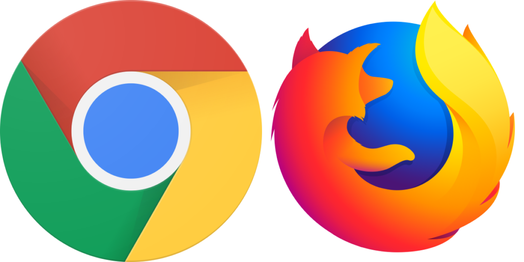 google chrome and firefox logo 