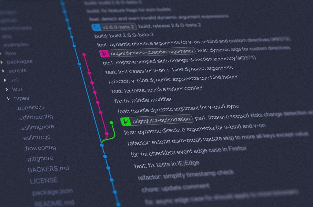 screen of IDE code 