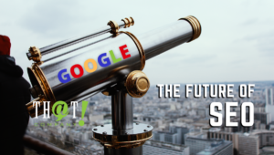 The Future of SEO | Person Using Google Telescope