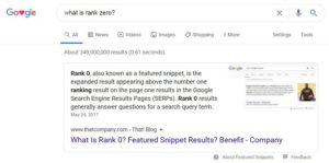 How to Win a Featured Snippet | An Example of Rank Zero