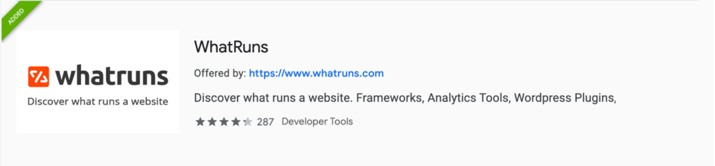 Web Dev Productivity | WhatRuns