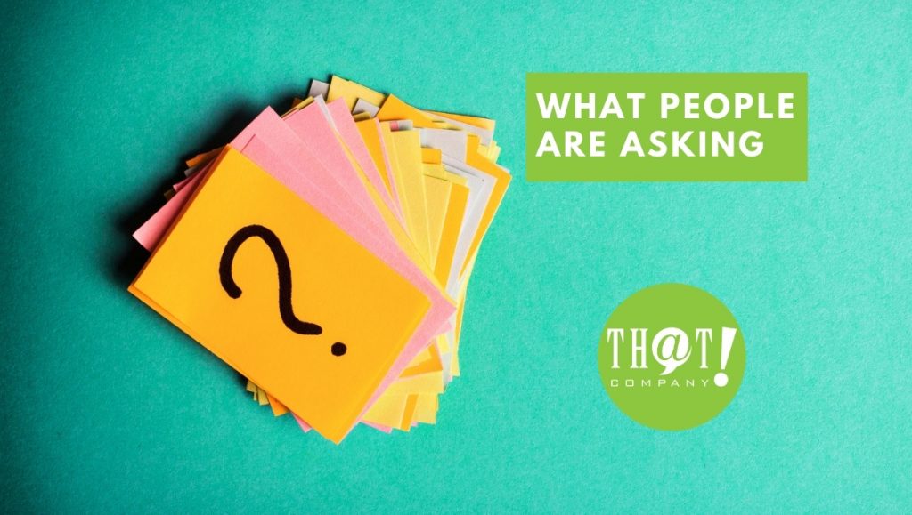 What People Are Asking about Google My Business | Stack of Booklets With Question Mark on Cover