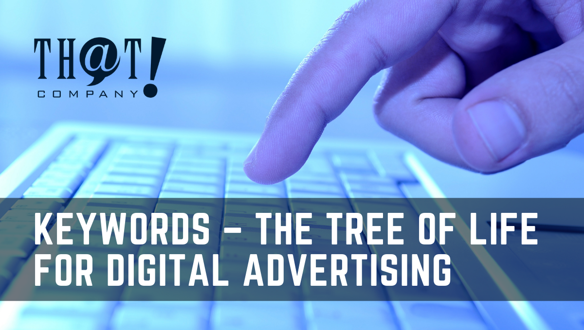 Keywords for Digital Advertising | A Finger Pointing at A Keyboard