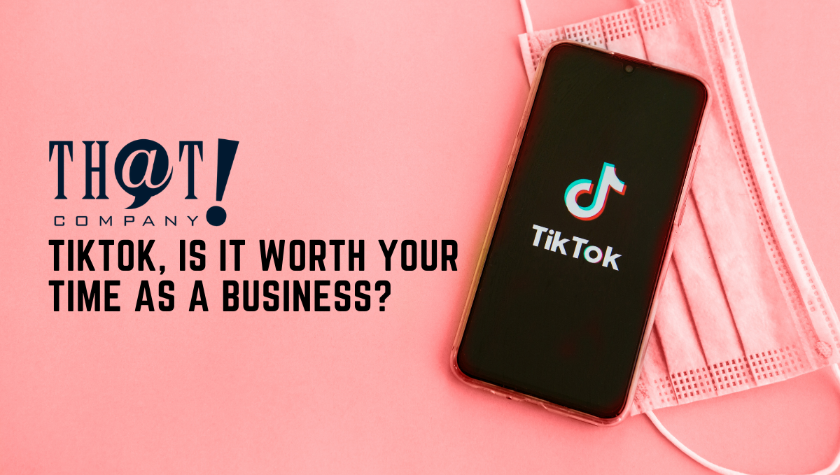 Tiktok For Business | A Phone With TikTok App and Under It Is A Facemask