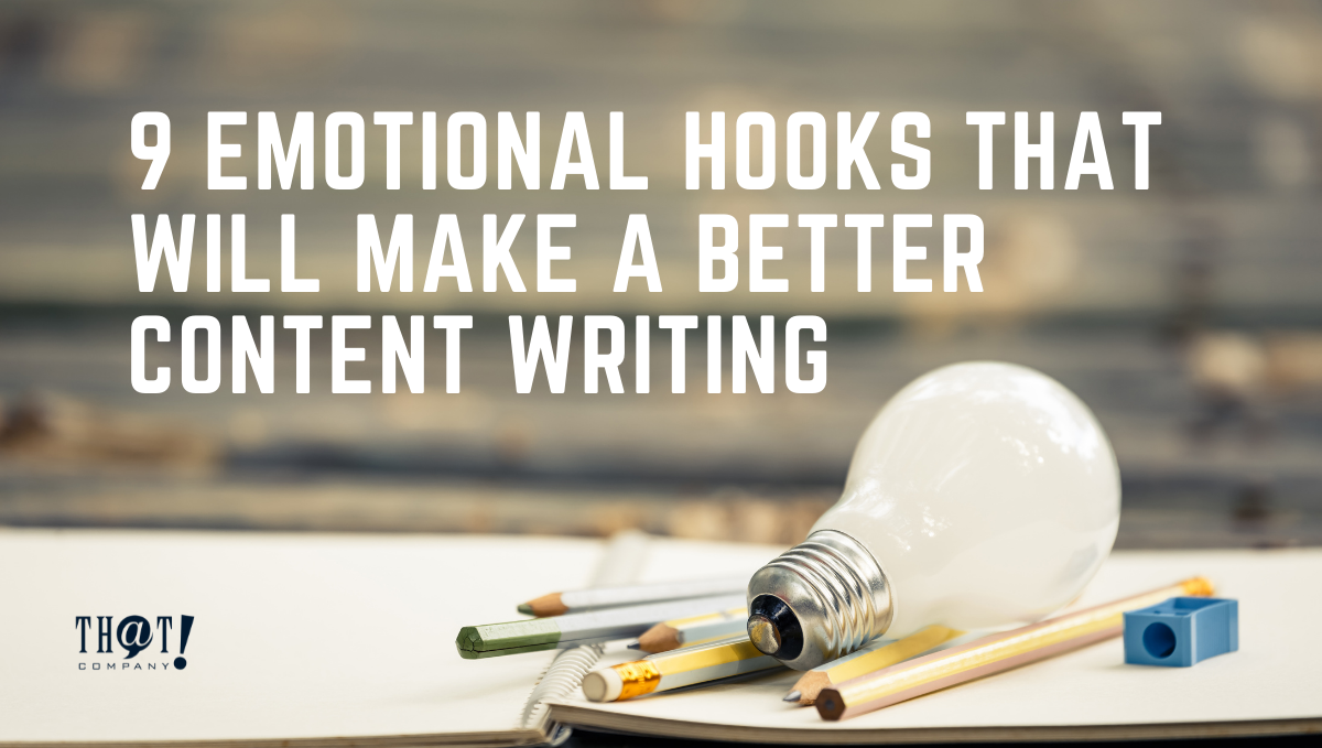 Emotional Hooks For Content Writing | A Light Bulb, Pencils and Sharpener On The Top of A Notebook