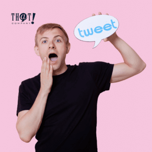 Twitter Marketing Tips | A Teenager Boy Holding A Tweet Sign Looking Surprised