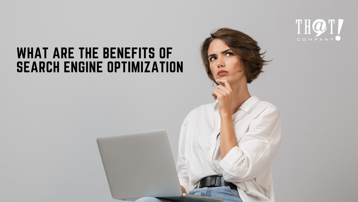 Benefits of Search Engine Optimization | A Girl Sitting with a Laptop On Her Lap While Her Hands Is On Her Chin 