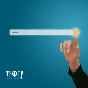 Search Engine Optimization | A Hand Pointing at A Search Bar
