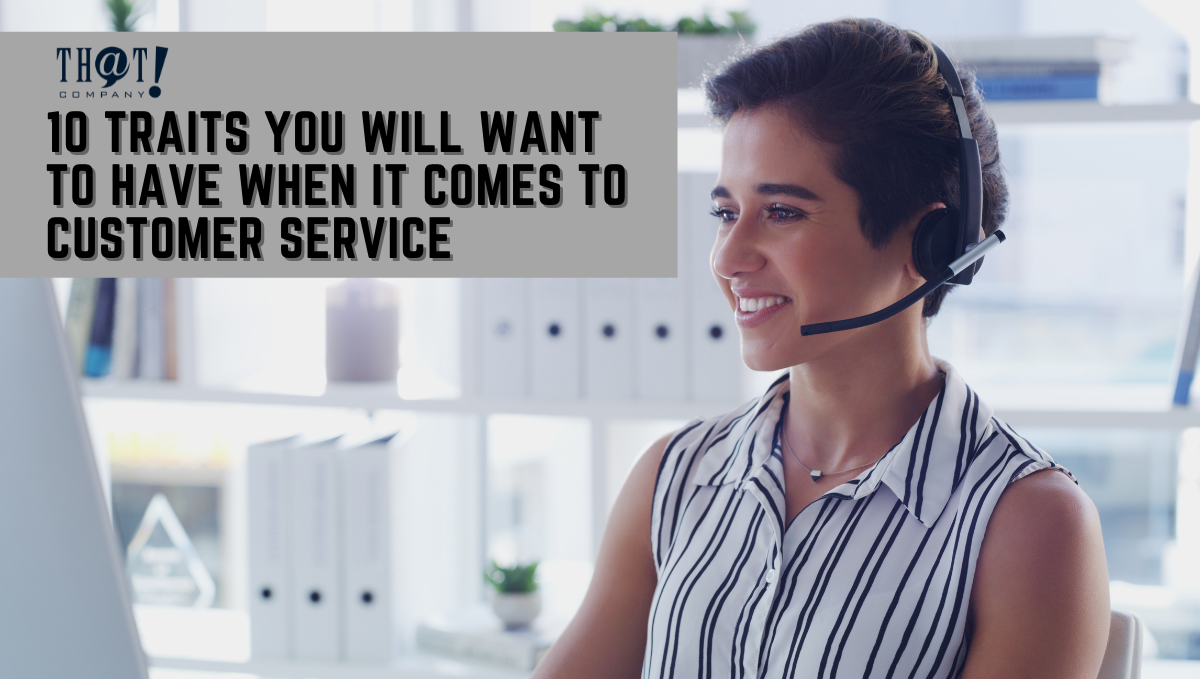 Traits For Customer Service | A Girl In Front of A Pc With A Headset