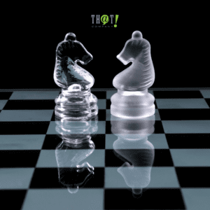 Finding and Using Competitors SEO Keywords | A Chessboard with 2 Different Piece Knights Facing Each Other
