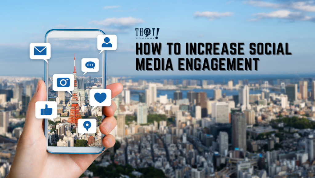 Increase Social Media Engagement | A Phone on Camera Mode Capturing A Nice View of The City With The Icon of Different Social Media 