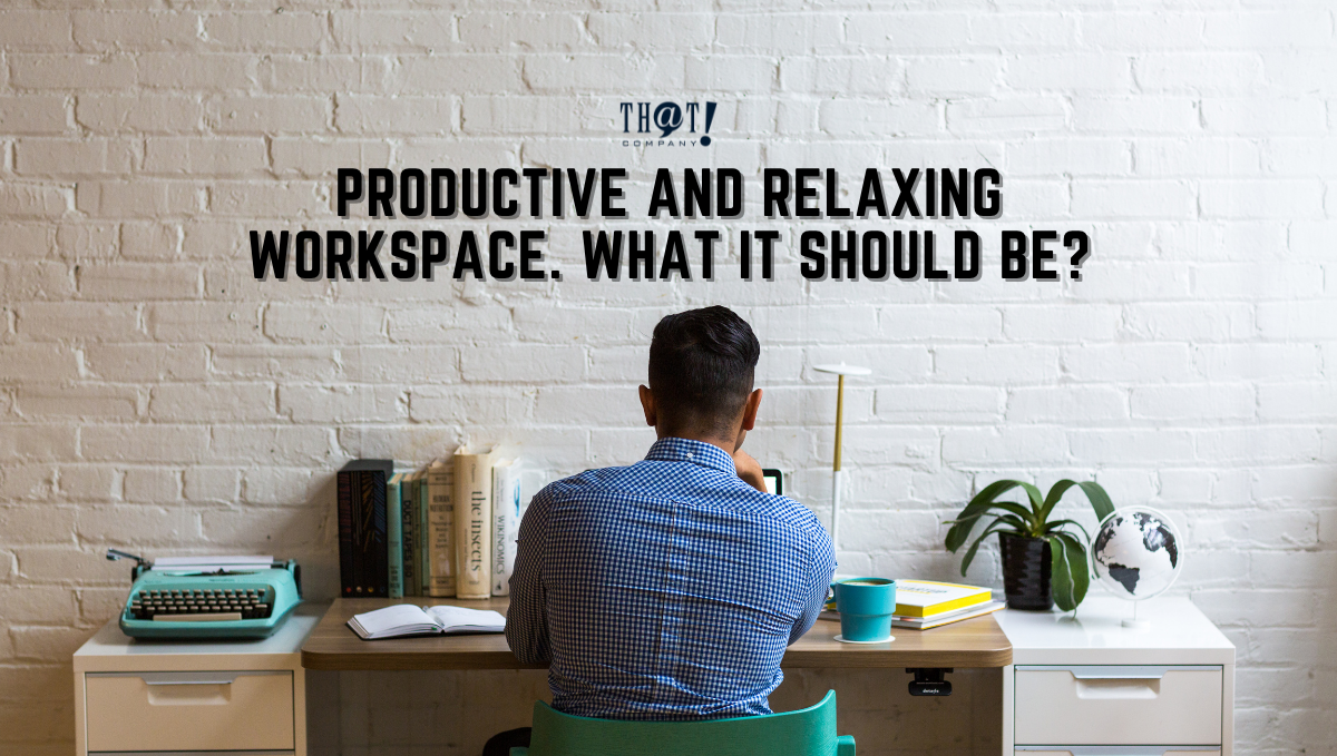 Productive and Relaxing Workspace | a Man Sitting In His Workstation