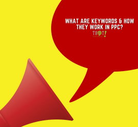 What Are Keywords How They Work in PPC | A Megaphone Icon with A Speech Bubble.