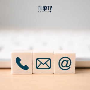 Have a Sign Up Form At Your Site | 3 Wooden Blocks with Icons Of A telephone, Envelop, and @ sign