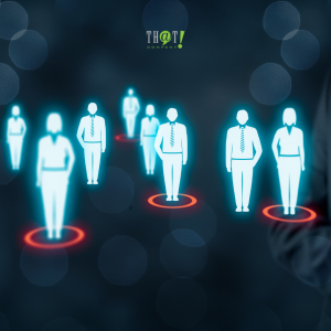 Observation Audience Setting | A Hologram Of People With Red Circles On Specific Persons
