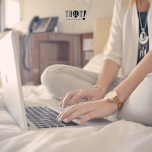 Why use Markdown Language | A Girl Sitting On A Bed Typing On Her Laptop