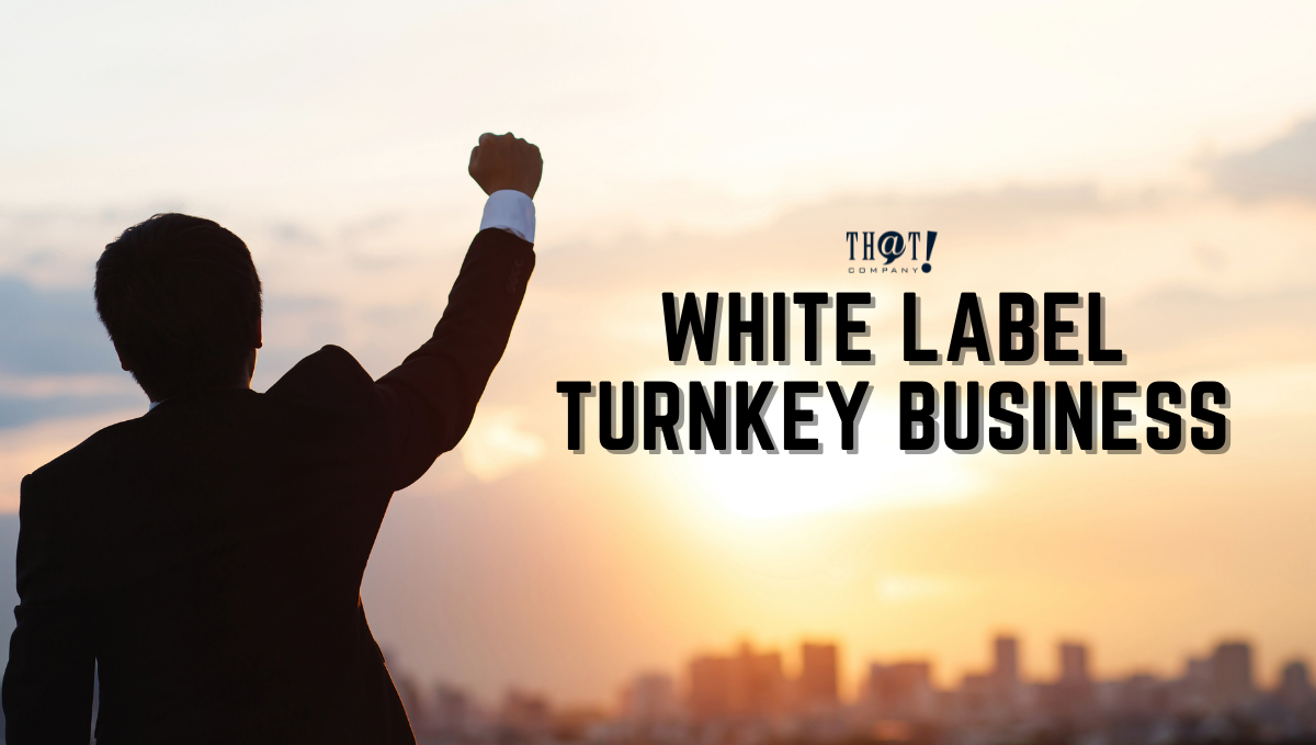 White Label Turnkey Business| A Man Looking On A Sunset With Buildings Raising His Right Hand With Close Fist