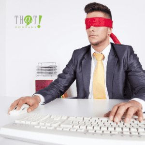 How To figure The User Intent | A Man Typing In A Keyboard While Blindfolded