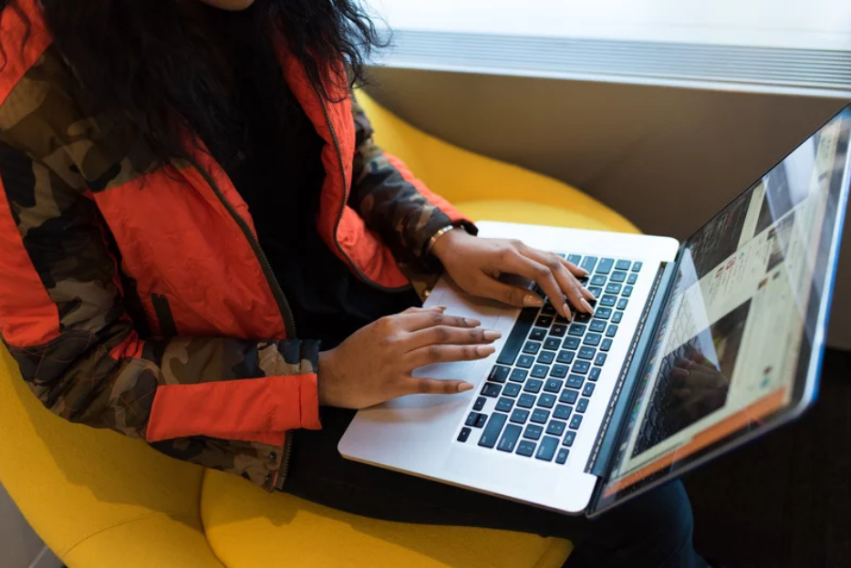 Person Using Laptop Computer