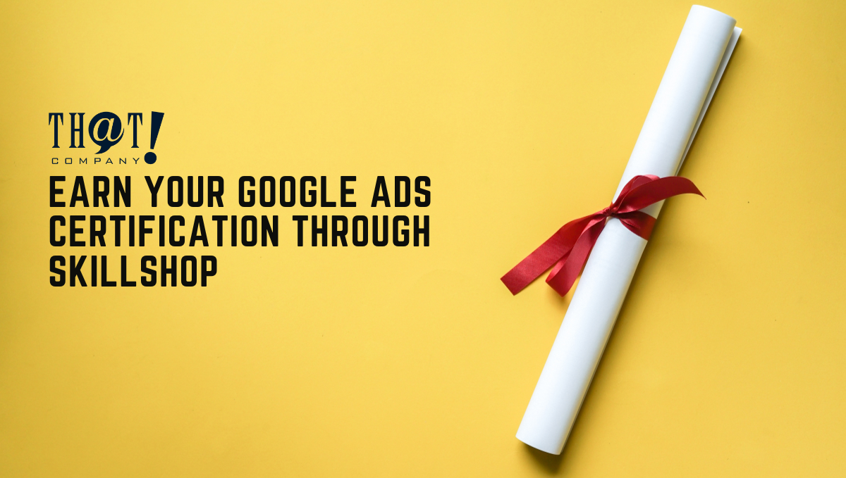 Google Ads Certification through Skillshop | A Diploma Rolled With Red Ribbon