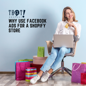 Facebook Ads for Shopify | a Girl Holding A Credit Card With Laptop on Her Lap Surrounded by Shopping Bags