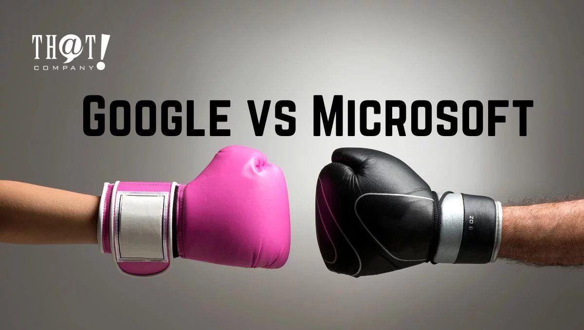 Google vs Microsoft | Two Hands That Are Doing Fist Fight