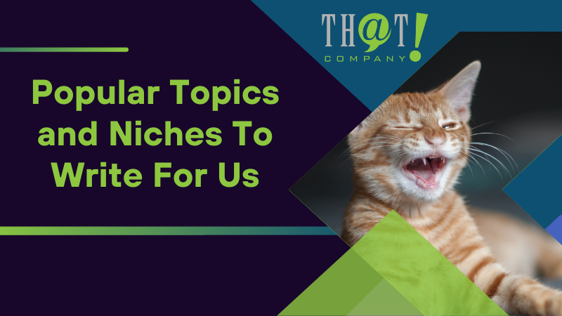 Popular Topics and Niches To Write For Us