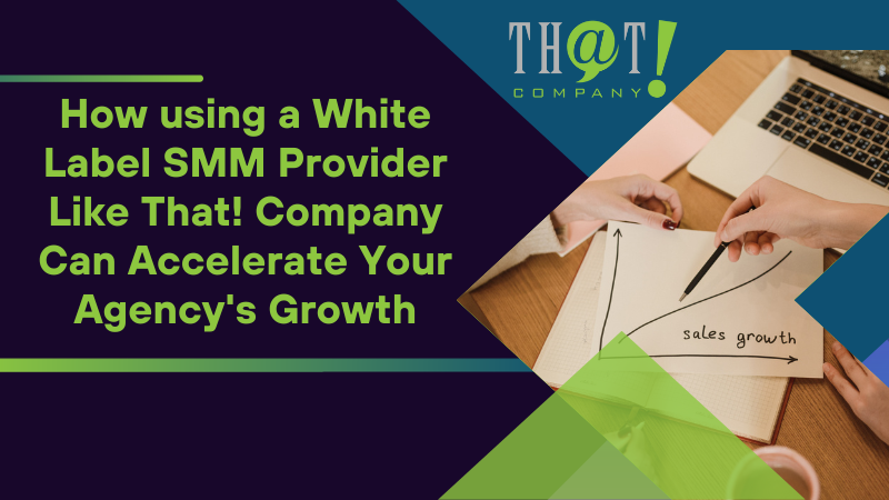 How using a White Label SMM Provider Like That Company Can Accelerate Your Agency's Growth