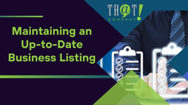 Maintaining an Up to Date Business Listing