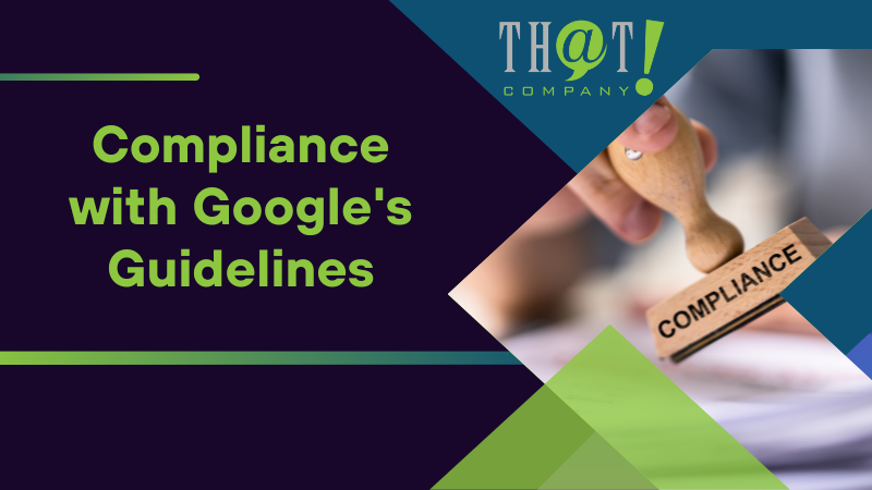 Compliance with Googles Guidelines