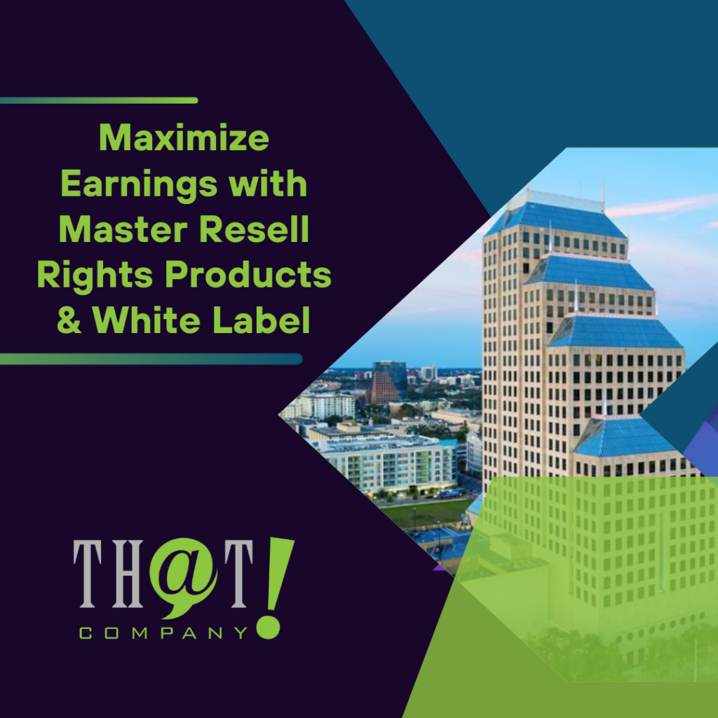 Maximize Earnings with Master Resell Rights Products and White Label