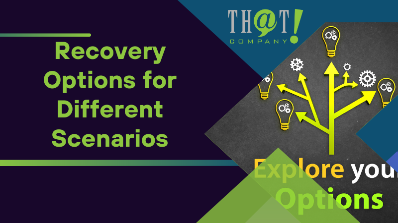 Recovery Options for Different Scenarios