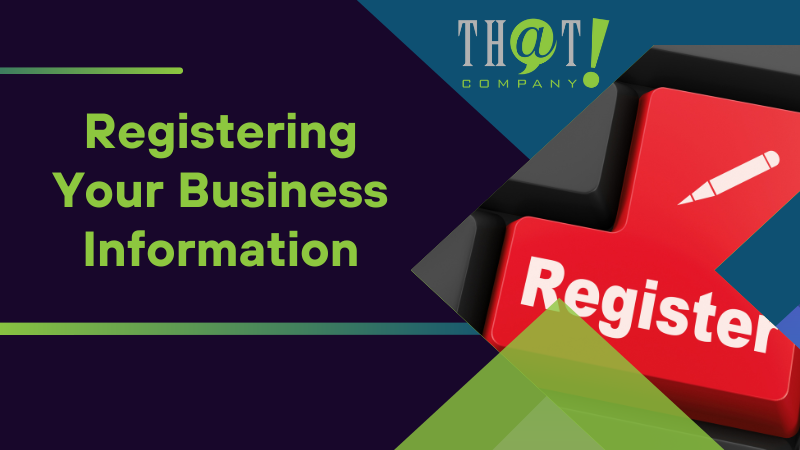 Registering Your Business Information