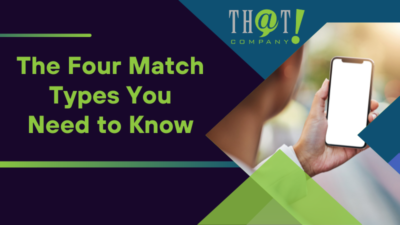 The Four Match Types You Need to Know