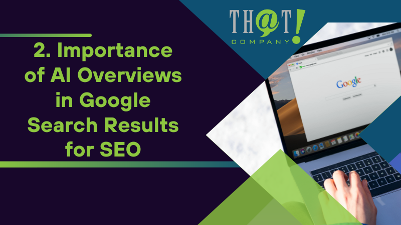 2 Importance of AI Overviews in Google Search Results for SEO