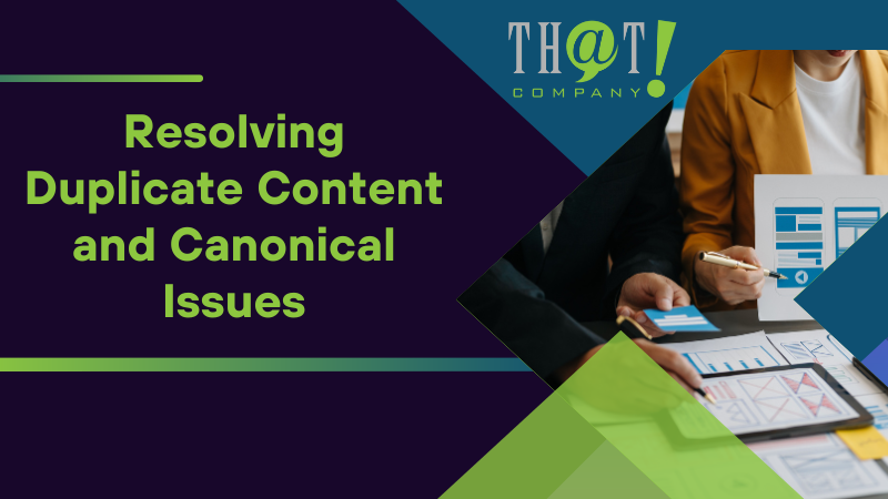Resolving Duplicate Content and Canonical Issues