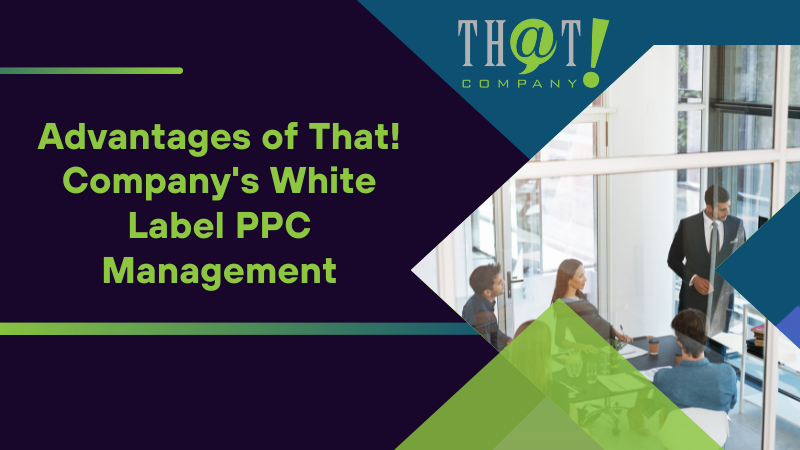 Advantages of That! Company's White Label PPC Management