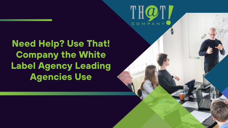 Need Help Use That! Company the White Label Agency Leading Agencies Use