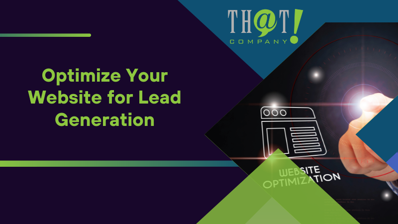 Optimize Your Website for Lead Generation