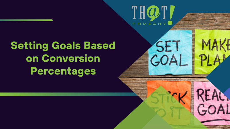 Setting Goals Based on Conversion Percentages