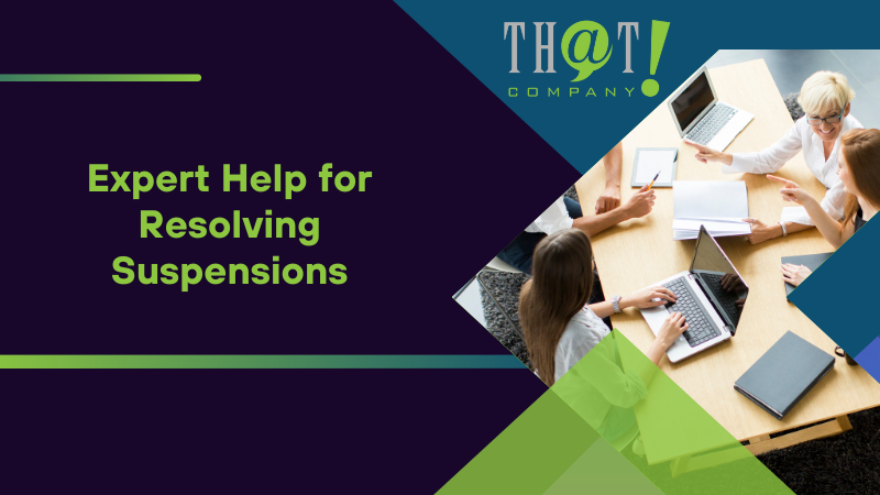 Expert Help for Resolving Suspensions
