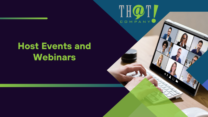 Host Events and Webinars