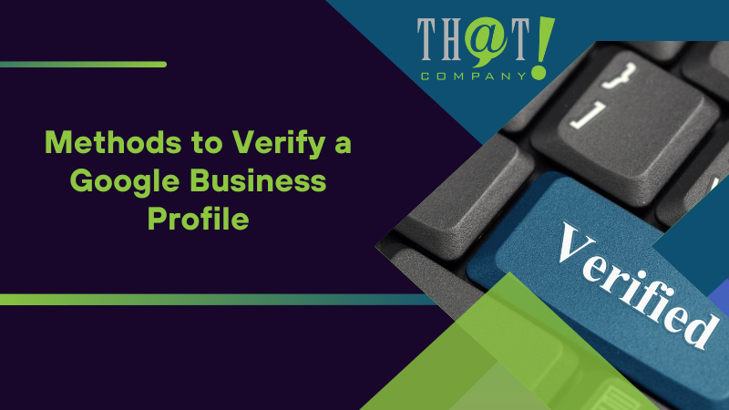 Methods to Verify a Google Business Profile