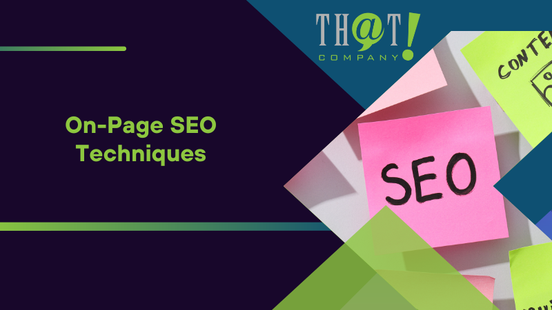 On Page SEO Techniques